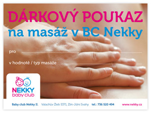 Dárkový poukaz - masáže Dárkový poukaz - masáže